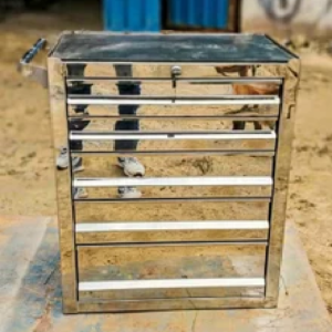 Stainless Steel Trolley With Drawer